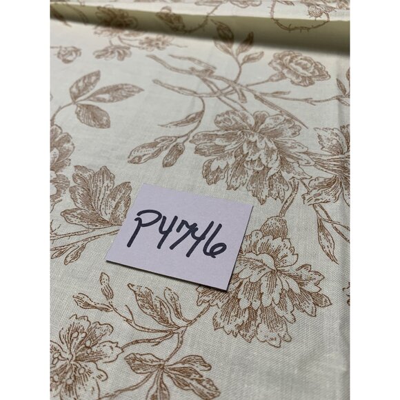 Fabric Fat Quarter By Marsha McCloskey Clothworks Floral Beige & Yellow Cotton 1 - Picture 5 of 5